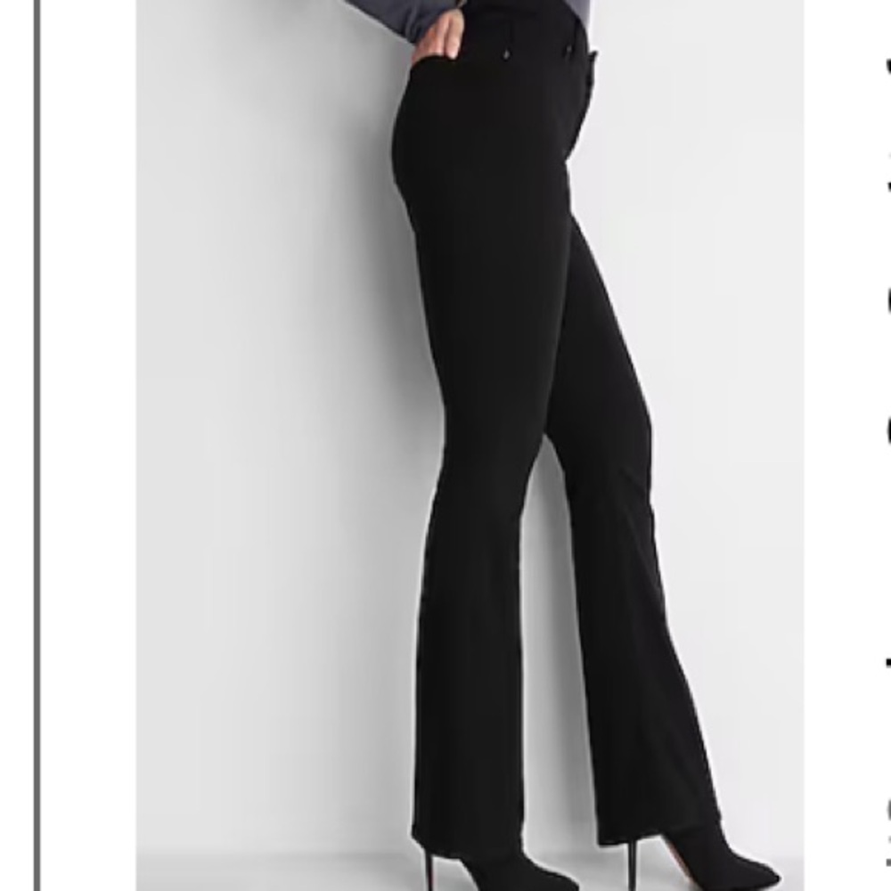 NWT express curvy mid rise black bootcut jeans
